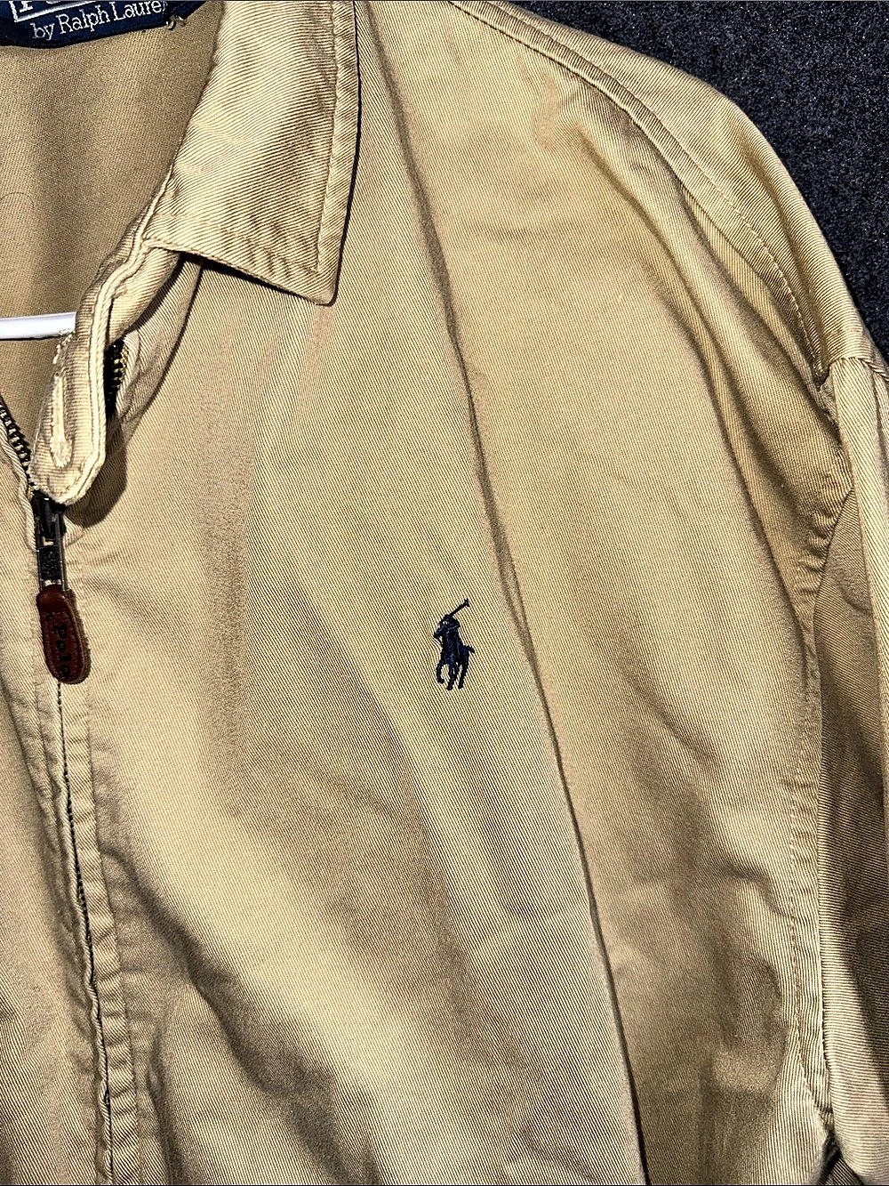 Polo by Ralph Lauren Lightweight Jacket in Beige Size Medium - Picture 8 of 10